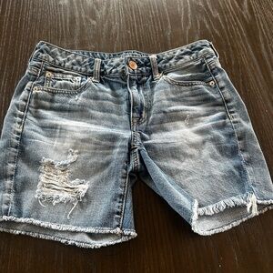 American‎ eagles outfitters shorts denim distressed vacation street wear
